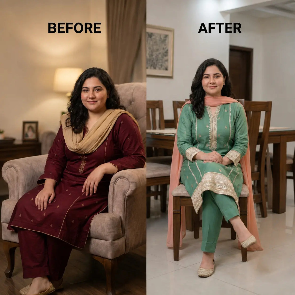 Harshay Customer Weight Loss Solution Before After